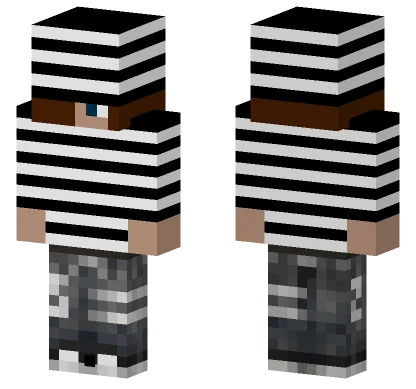 Prisoner Uniform Minecraft skin