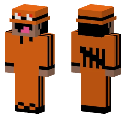 Prisonn Orange Jumpsuit Minecraft skin