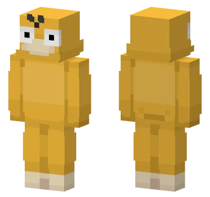 Psyduck Pokemon Minecraft skin