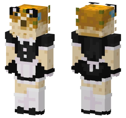 Pufferfish Maid Minecraft skin