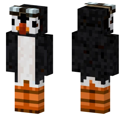 Puffin Bird w Goggles Minecraft skin