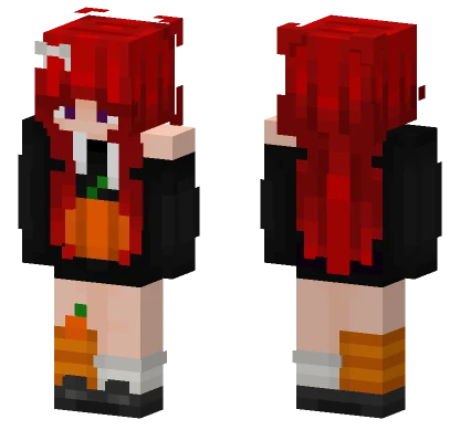 Pumpkin And Bones Minecraft skin