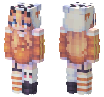 Pumpkin Cat Minecraft skin