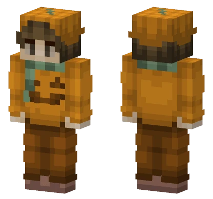 Pumpkin Head Boy Minecraft skin