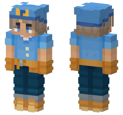 Punz Blue Banshees Minecraft skin