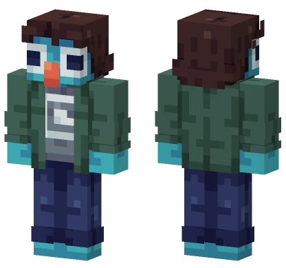 Puppeted Blue Creature Minecraft skin