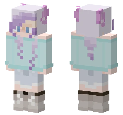 Purp Teal Skin Minecraft skin