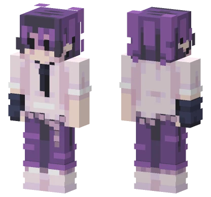 Purpl Girl Minecraft skin
