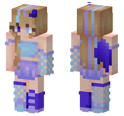 Purpl Te Girl Minecraft skin