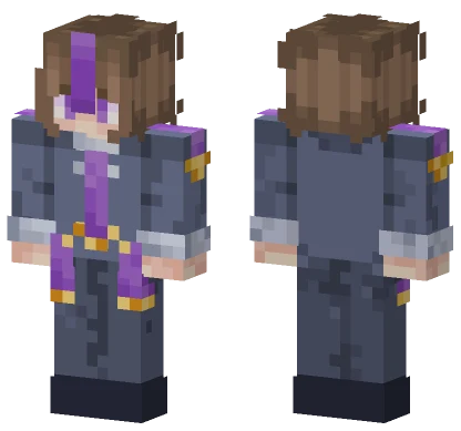 Purple Accented Girl Minecraft skin