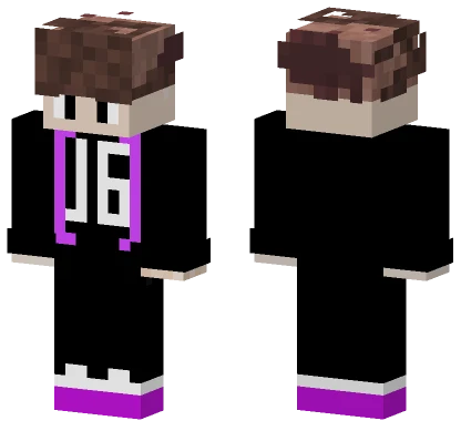 Purple Accented Hoodie Minecraft skin