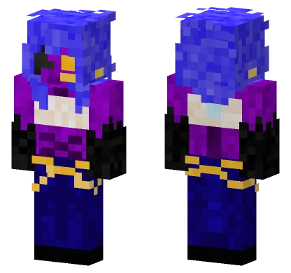 Purple Alien Minecraft skin