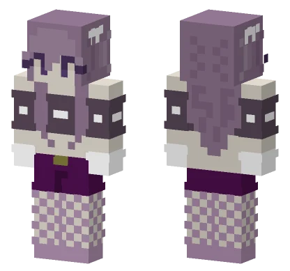 Purple and Beige Outfit Minecraft skin
