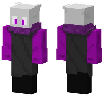 Purple and Black Monster Minecraft skin