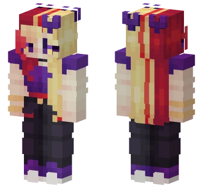 Purple and Gold Kimono Minecraft skin
