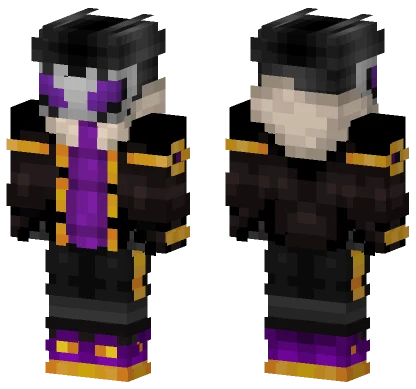Purple And Gold Outfit Minecraft skin