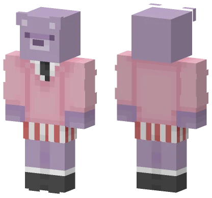 Purple and Pink Hoodie Minecraft skin
