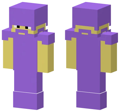 Purple and Yellow Jester Minecraft skin