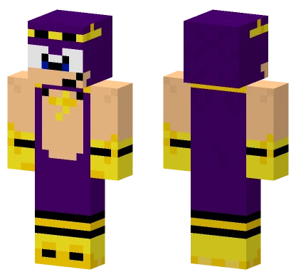 Purple and Yellow Outfit Minecraft skin