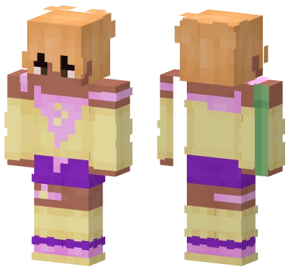 Purple and Yellow Outfit Minecraft skin