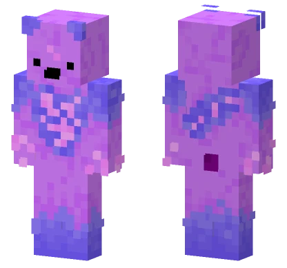 Purple Bear Skin Minecraft skin