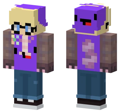 Purple Blob Character Minecraft skin
