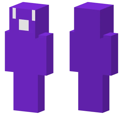 Purple Blocky Character Minecraft skin