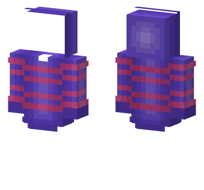Purple Blue Hoodie Magenta Stripes Minecraft skin