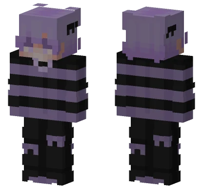 Purple Cat Boy Minecraft skin