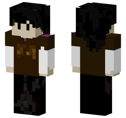 Purple Cat Hoodie Girl Minecraft skin