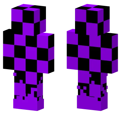Purple Checkerboard Ghost Minecraft skin