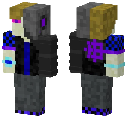 Purple Circuit Knight Minecraft skin