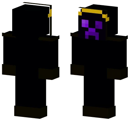 Purple Creeper Crown Minecraft skin