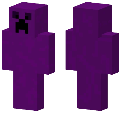 Purple Creeper Hoodie Minecraft skin