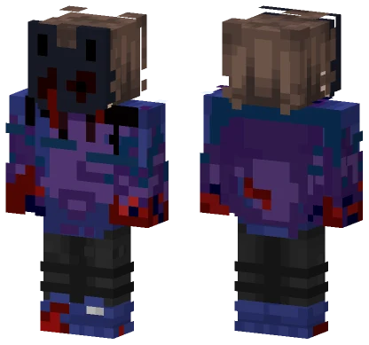 Purple Demon Girl Minecraft skin