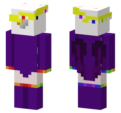Purple Denied Eyesona Minecraft skin