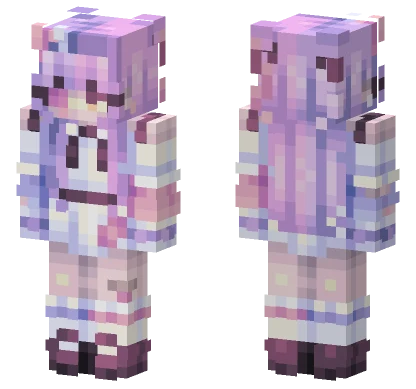 Purple Doll Outfit Minecraft skin