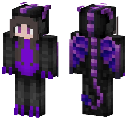 Purple Dragon Minecraft skin