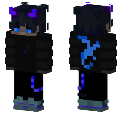 Purple Dragon Boy Minecraft skin