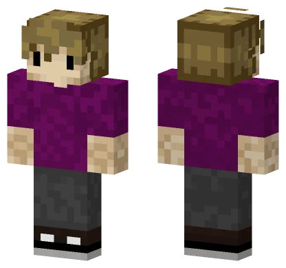 Purple Dress Girl Minecraft skin