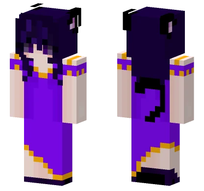 Purple Dress Skin Minecraft skin
