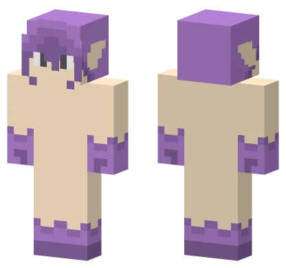 Purple Elf Girl Minecraft skin