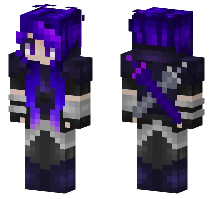 Purple End Warrior Minecraft skin