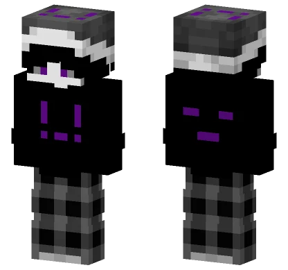 Purple Eyed Figure Minecraft skin