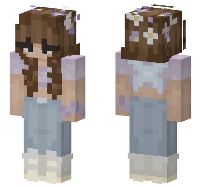 Purple Fairy Girl Minecraft skin
