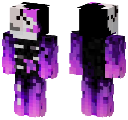 Purple Fire Yorker Minecraft skin