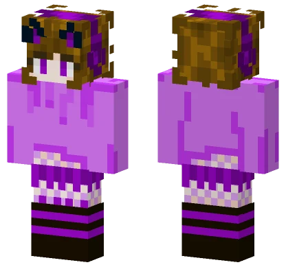 Purple Fishnet Outfit Minecraft skin