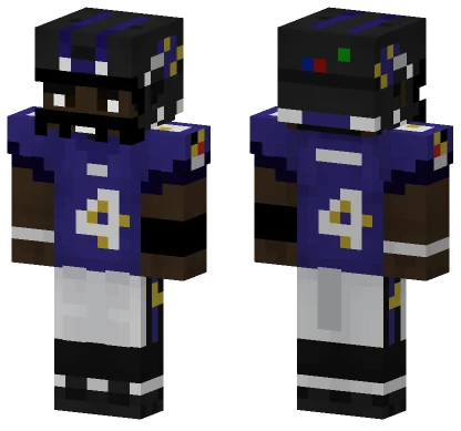 Purple Football Jersey Minecraft skin
