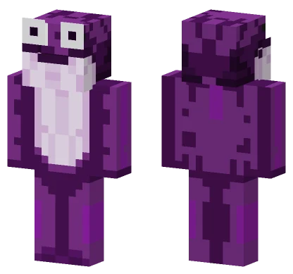 Purple Frog With Sweden Minecraft skin