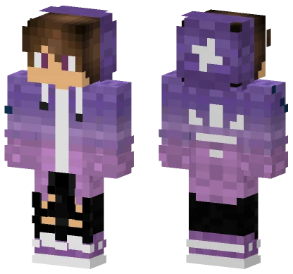 Purple Galaxy Outfit Minecraft skin